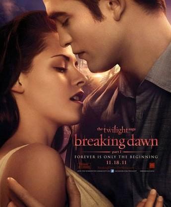 Robert Pattinson Kristen Stewart affiche Twilight 4