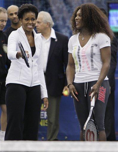 Michelle Obama enflamme les courts de l'US Open