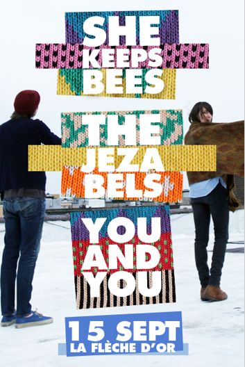 Concours : She Keeps Bees + The Jezabels + You & You le 15 septembre à la Flèche d’Or