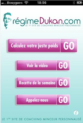 regime screen capture 16 Votre régime Dukan dans votre iPhone