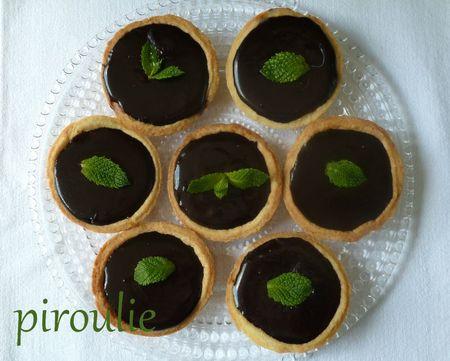 Tartelettes au chocolat et à la menthe fraîche P1060780