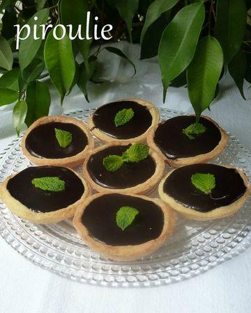 Tartelettes au chocolat et à la menthe fraîche P1060771