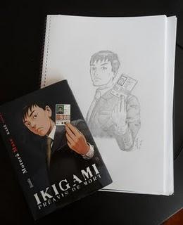 Juju Gribouille présente Ikigami Ikigami préavis de mort.... Un manga pas joyeux.