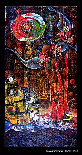 Exposition à la galerie Les MétamorphOZes à Valaire (41) 1souvenirdenfance