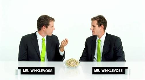 winklevoss pistaches Les jumeaux Winklevoss taclent Zuckerberg dans une pub... pour les pistaches