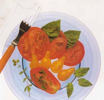 Medley de 3 tomates, basilic et marjolaine