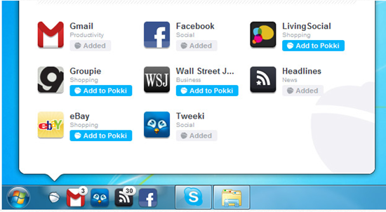 image thumb5 Installez des Webapp dans votre barre des tâches avec Pokki