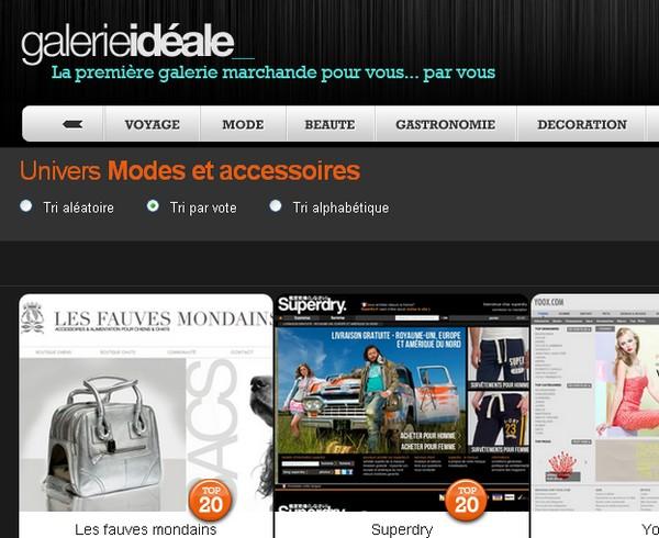 Votez pour votre boutique préférée! la galerie idéale