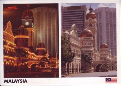 Cartes et timbres de Malaisie