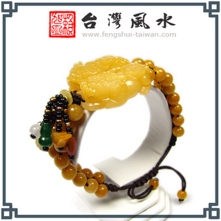 Nouveau bracelet couple de Pi Xiu en jaspe jaune