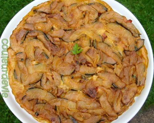 Tatin de courgette à la mozzarella Tatin de courgette à la mozzarella