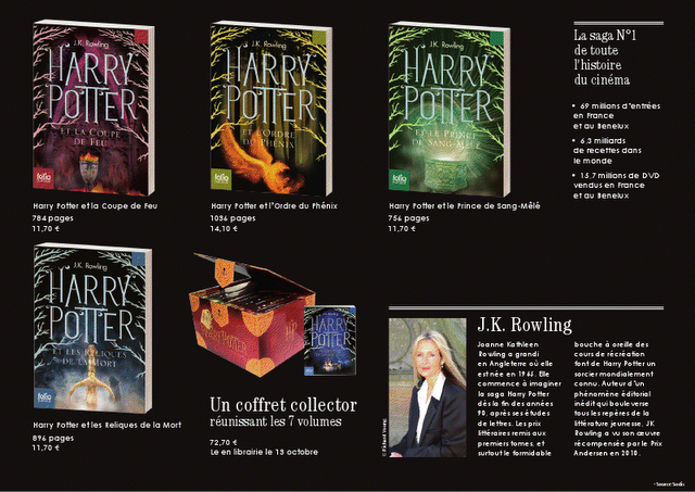 Harry Potter en poche, nouvelles couvertures chez Folio