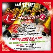 HAPPY B I R T H A Y L'AMNESIA HAPPY B I R T H A Y L'AMNESIA