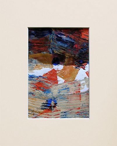 N°17- Elle patinait- ©2011Marie Bazin - Reproduction interdite - Acrylique, encre sur papier - Passe partout 24x30 / dessin 15x20 N°17- Elle patinait- ©2011Marie Bazin - Reproduction interdite