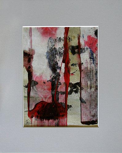 N°16- Le sourire - ©2011Marie Bazin - Reproduction interdite - Acrylique, encre sur papier - Passe partout 24x30 / dessin 15x20 N°16- Le sourire - ©2011Marie Bazin - Reproduction interdite