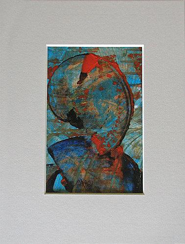 N°20 - La femme éléphant - ©2011Marie Bazin - Reproduction interdite - Acrylique, encre sur papier - Passe partout 18x24 / dessin 10x15 N°20 - La femme éléphant - ©2011Marie Bazin - Reproduction interdite