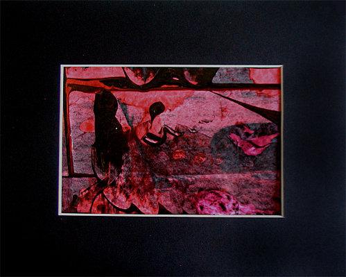 N°13- Sauvé des eaux - ©2011Marie Bazin - Reproduction interdite - Acrylique, encre sur papier - passe partout 24x30 / dessin 15x20 N°13- Sauvé des eaux - ©2011Marie Bazin - Reproduction interdite