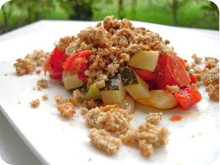 Crumble de légumes (jeu Un tour en cuisine) crumble de légumes du soleil au comté (scrap4)