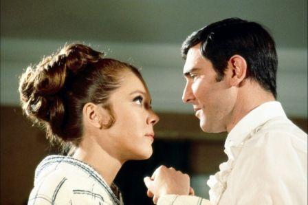 Diana Rigg et George Lazenby