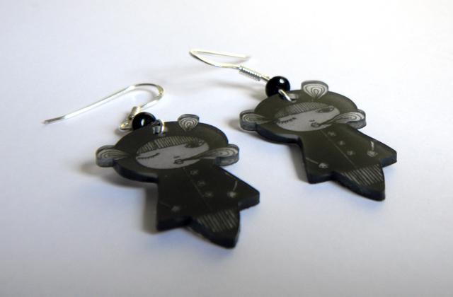 Boucles d’oreilles en plastique fou – Tutoriel Boucles d’oreilles en plastique fou – Tutoriel