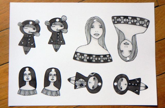 Boucles d’oreilles en plastique fou – Tutoriel