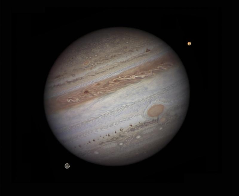 Jupiter Magnifique photo de Jupiter réalisée par D. Peach