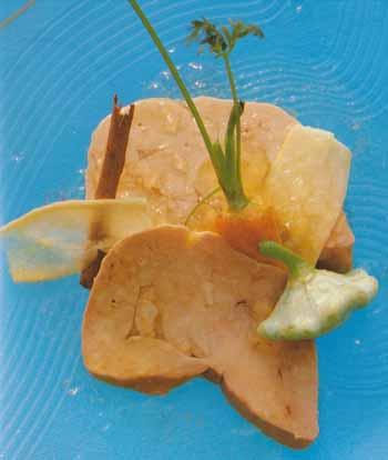 Nage glacée de foie gras frais de canard