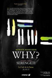 Concours : WHY? + Serengeti au Café de la Danse le 26 octobre