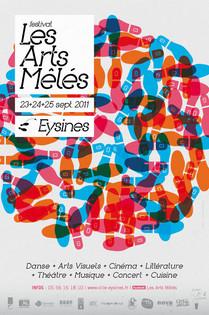 Affiche du Festival des Arts Mêlés à Eysines le 23, 24 et 25 septembre 2011