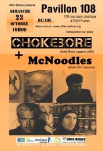 Chokebore et McNoodles en concert avec la billetterie en libre service Weezevent.