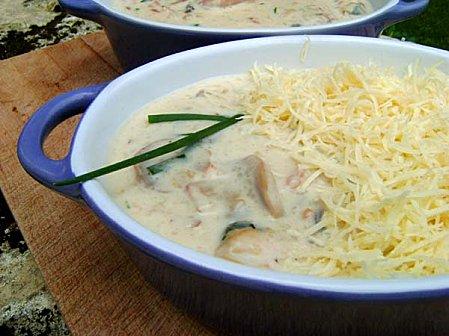 Gratin de Crevettes et de Moules aux Champignons Gratin de Crevettes et de Moules aux Champignons 2