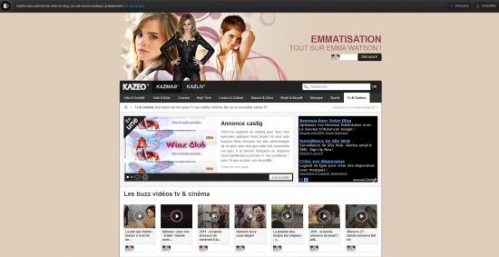 Emmatisation, site sur Emma Watson en France, N°1 de la plateforme KAZEO sur l'actrice 