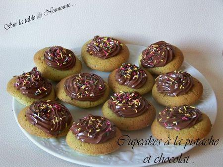 Cupcakes à la pistache et chocolat 1