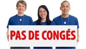 Les employés d’Apple ne doivent pas prendre congé la 2ème semaine d’Octobre Les employés d’Apple ne doivent pas prendre congé la 2ème semaine d’Octobre
