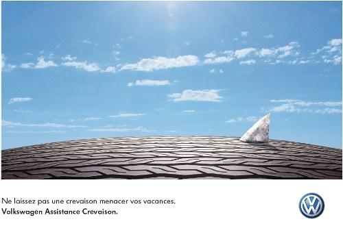Annonce publicité VW - conception graphique Agence V Une publicité qui ne manque pas de mordant