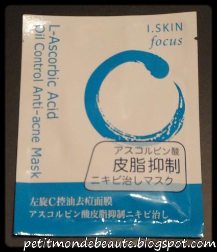 Masque en tissu anti-sébum anti-acné