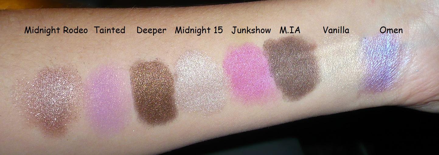[Swatches] Urban Decay 15 year anniversary eyeshadow collection