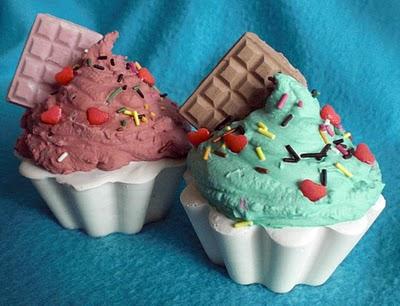 Cupcakes en plâtre parfumé pour la maison Cupcakes en plâtre parfumé pour la maison