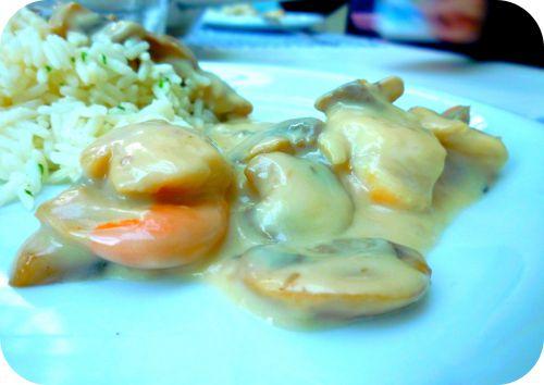 Noix de saint jacques à la normande Noix de saint jacques à la normande