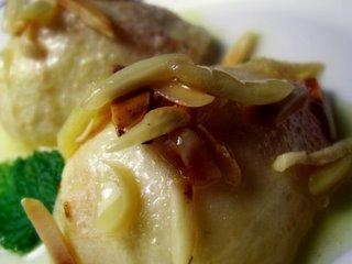 Poires rôties aux amandes