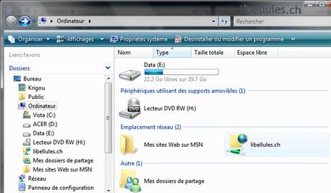 Accéder à son serveur FTP sous Vista