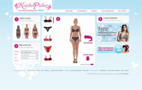 KnickerPicker, votre Dressing Room virtuel !