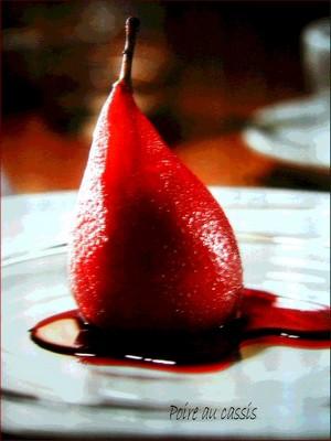 le jeu des saveurs, ..et des poires au cassis! Image Hosted by ImageShack.us