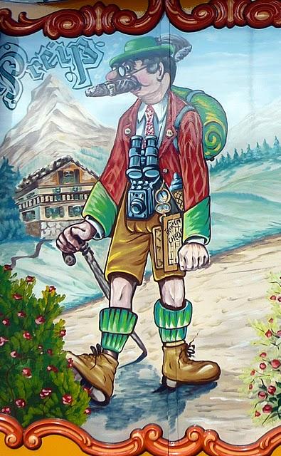 Un kitsch de bande dessinée dans le ciel de l'Oktoberfest