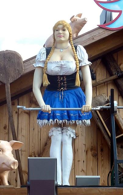 Un kitsch de bande dessinée dans le ciel de l'Oktoberfest