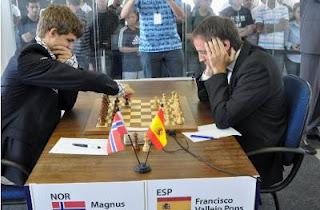 Echecs à Sao Paulo : Ronde 3, l'Espagnol Francisco Vallejo Pons crée la surprise en battant en zeitnot le numéro un mondial, Magnus Carlsen © site officiel