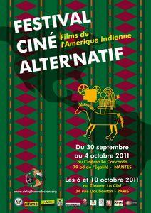 Cinéma : 3e édition du Festival Cine Alter’natif de l’Amérique indienne AFFICHE 2011 FCAN