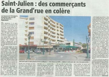 Deux articles du Messager sur Saint-Julien - La gouvernance de Jean-Michel Thénard en question! Messager 110929-1.JPG