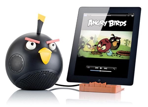 Speaker et dock angry birds angry_birds_speaker_black_bird