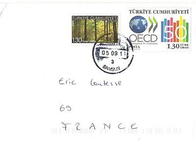 OCDE et timbre EUROPA 2011 en Turquie